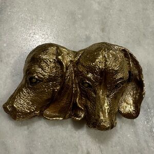 Beautiful Pamela Rattray Brown Brass Labrador Dog Belt Buckle
